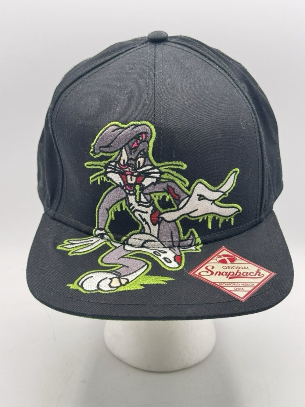 RARE Bioworld Zombie Bugs Bunny Snapback Hat Looney Tunes OSFA NEW VTG